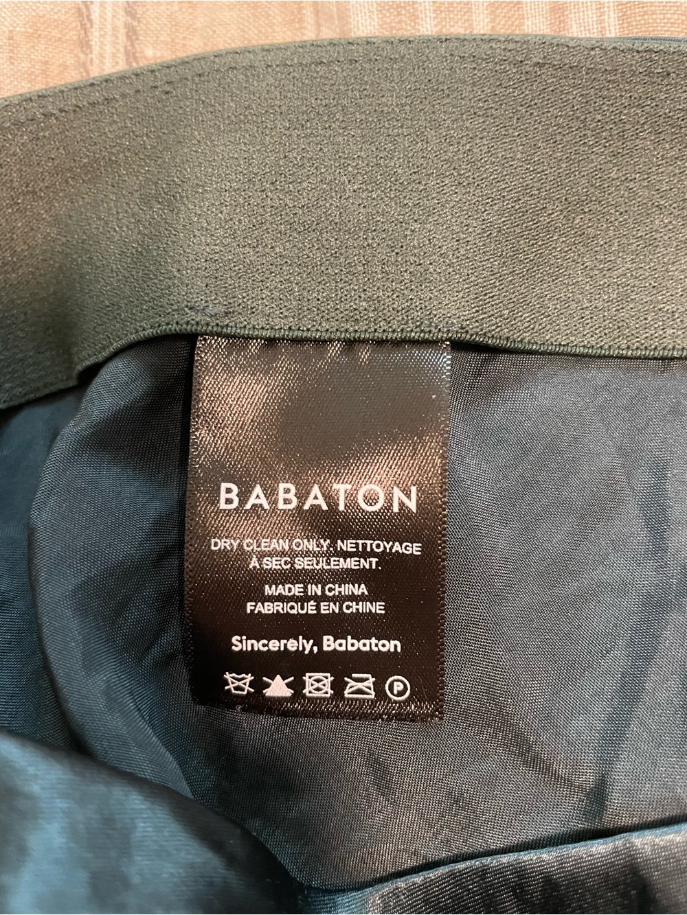 Babaton Aritzia Midi Slip Skirt in a Dark Green Size 4 - Picture 7 of 10